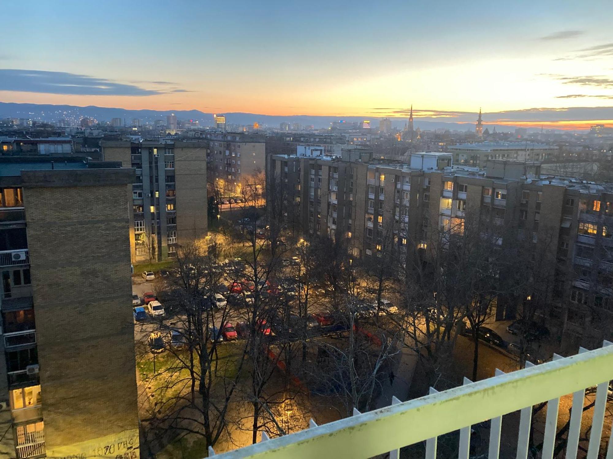 Apartman Bane 021 With A View Novi Sad Exteriör bild